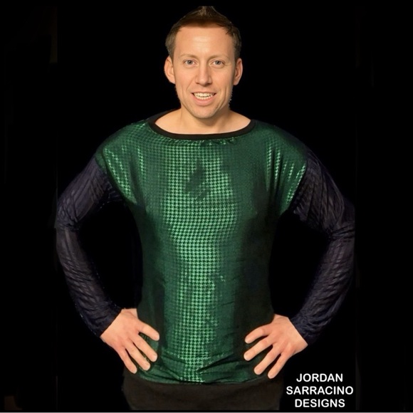 Green Houndstooth Sweater JordanSarracinoDesigns - Picture 1 of 1